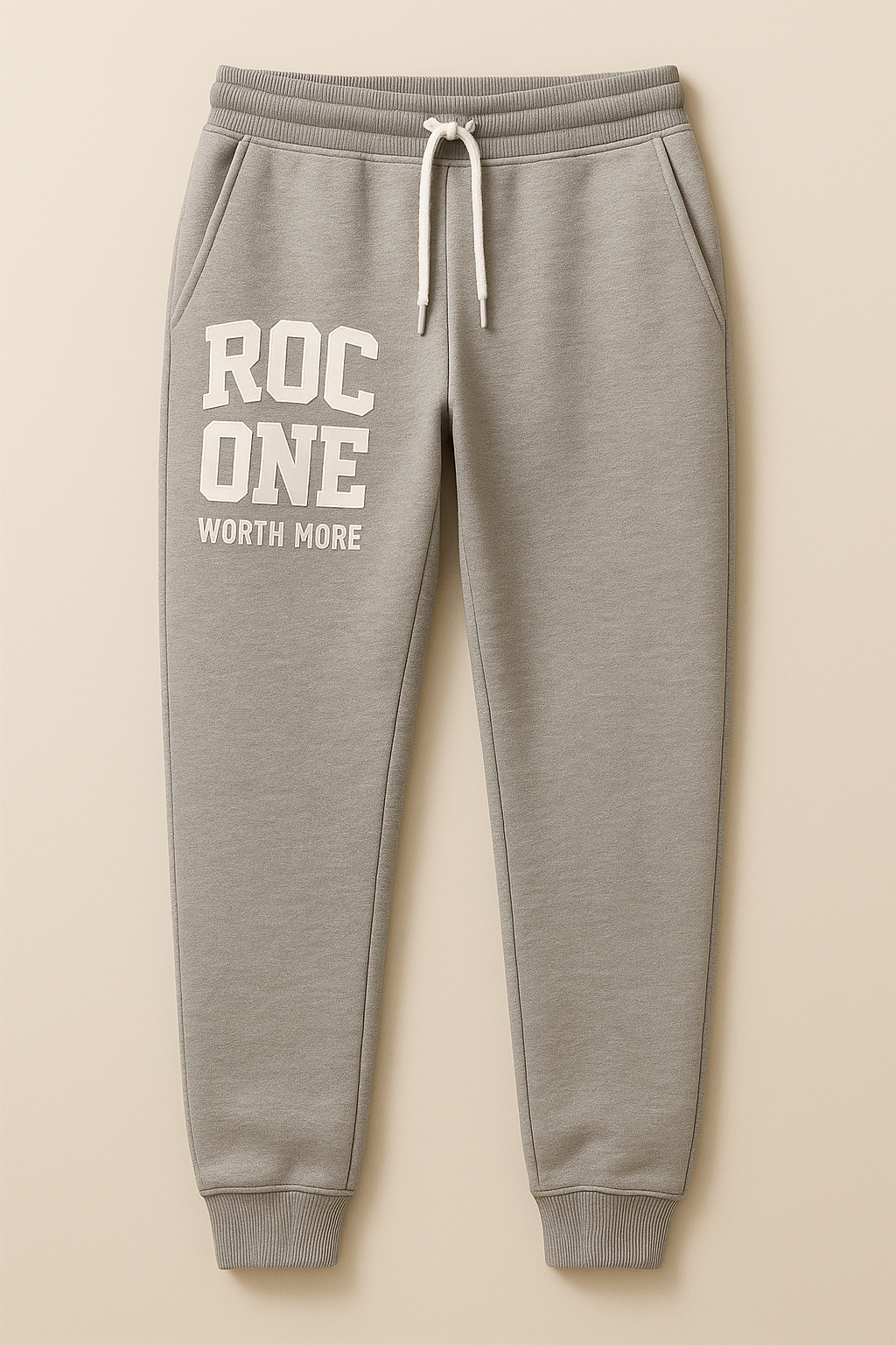 Roc One “Core Logo” Premium Joggers – Gray
